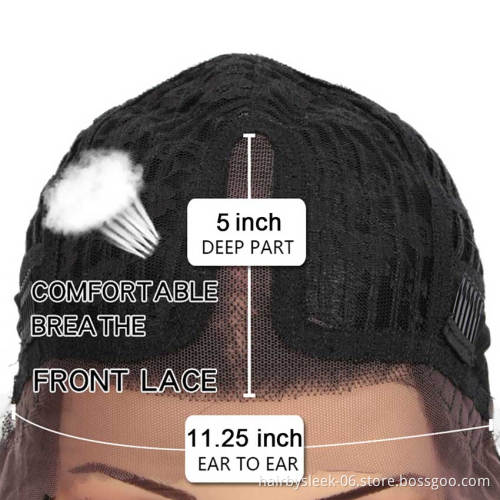 Rebecca 10 inch Ombre Short Bob Wigs Hot Sell Best Human Hair Wigs Middle Part Peruvian Remy Hair HD Lace Front Wigs Human Hair